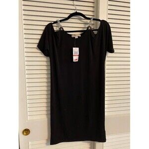 MICHAEL Michael Kors blouse with chain straps black Size XS NWT